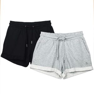Black and Gray Athletic Short Set